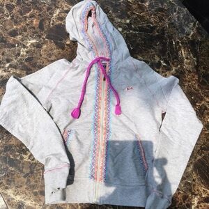 Le Tigre Stitched Zip Up Hoodie